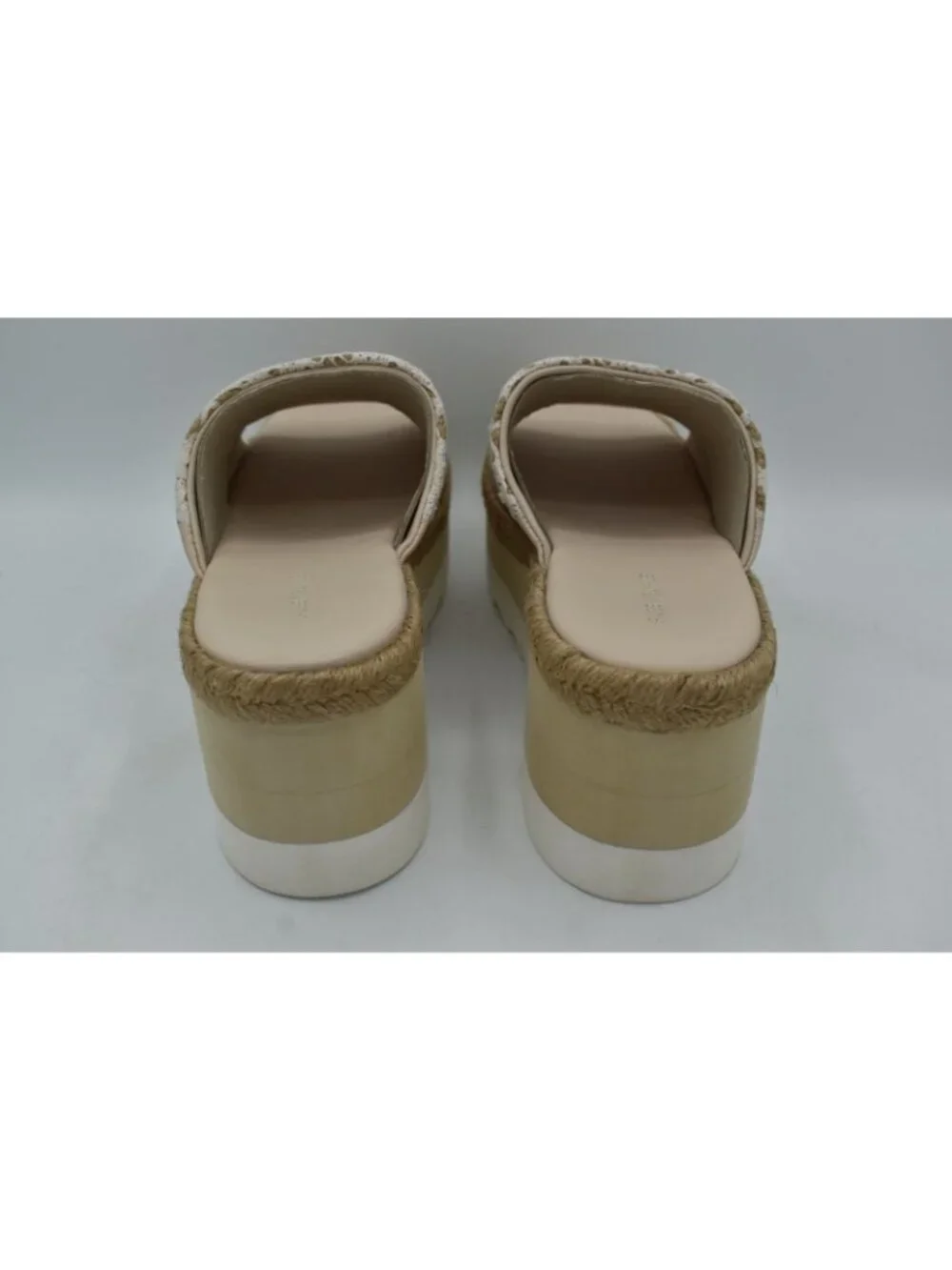 Free People Womens‎ Size 10 Santorini Espadrille Plaster Platform Slides Shoes
